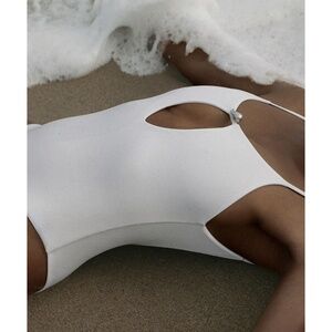 SARA CRISTINA BNWT Pearl One-Piece in White Size S